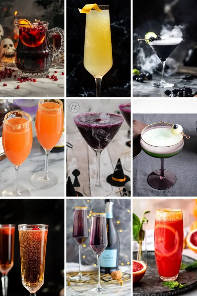 Champagne Cocktails for Halloween