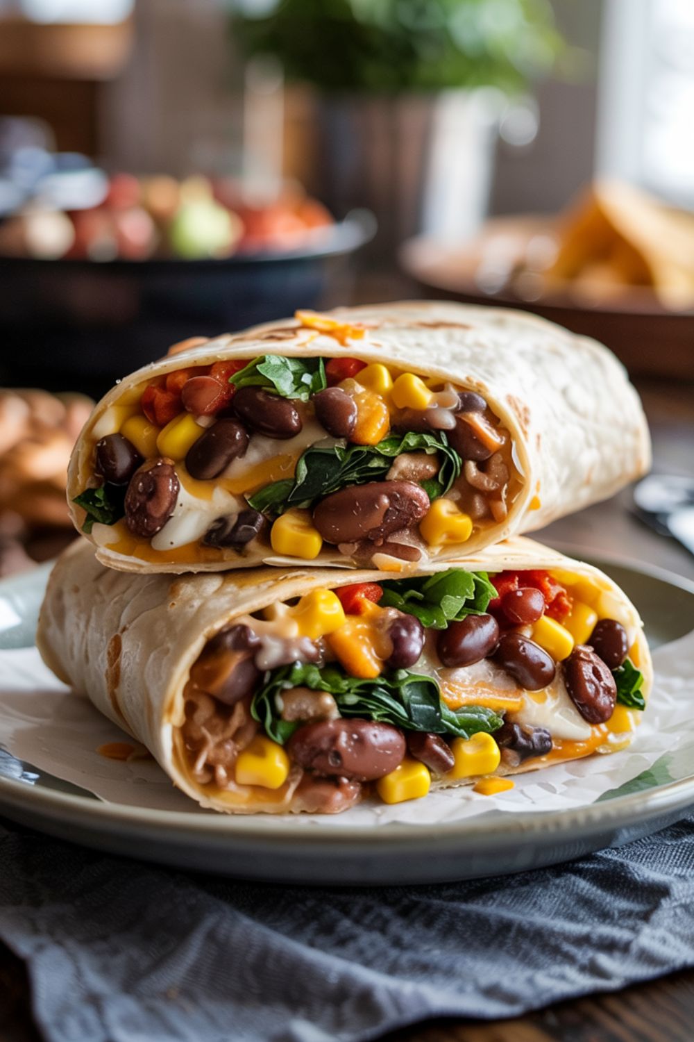 Black Bean & Spinach Burritos