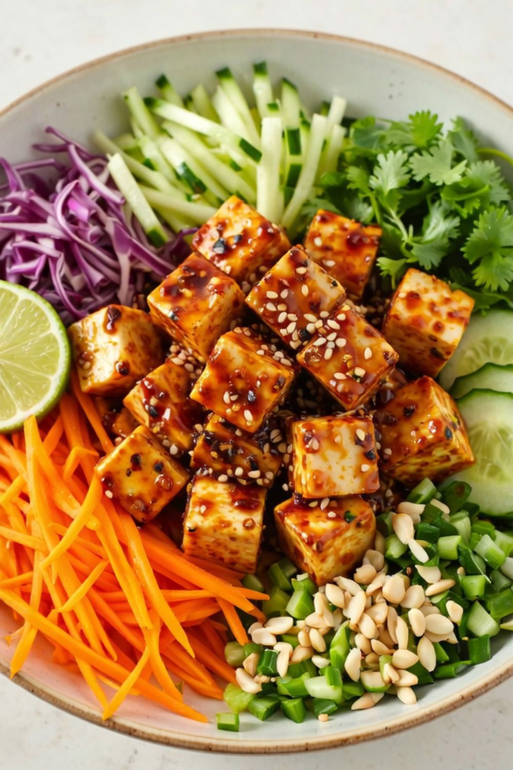 Spicy Tofu Salad Bowls Recipe