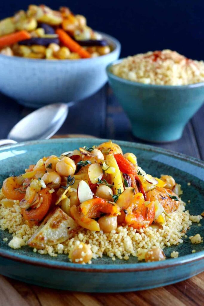 Moroccan Chickpea & Apricot Tagine