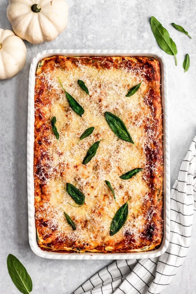 Pumpkin-Sage Lasagna (Vegan)