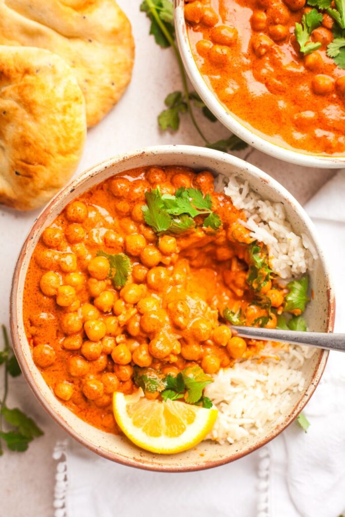 Slow-Cooker “Butter” Chickpeas (Creamy Curry Style)