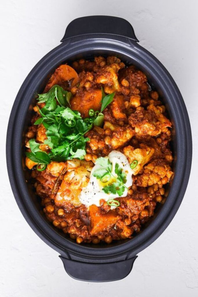 Slow-Cooker Chickpea Curry (Dump-and-Start)