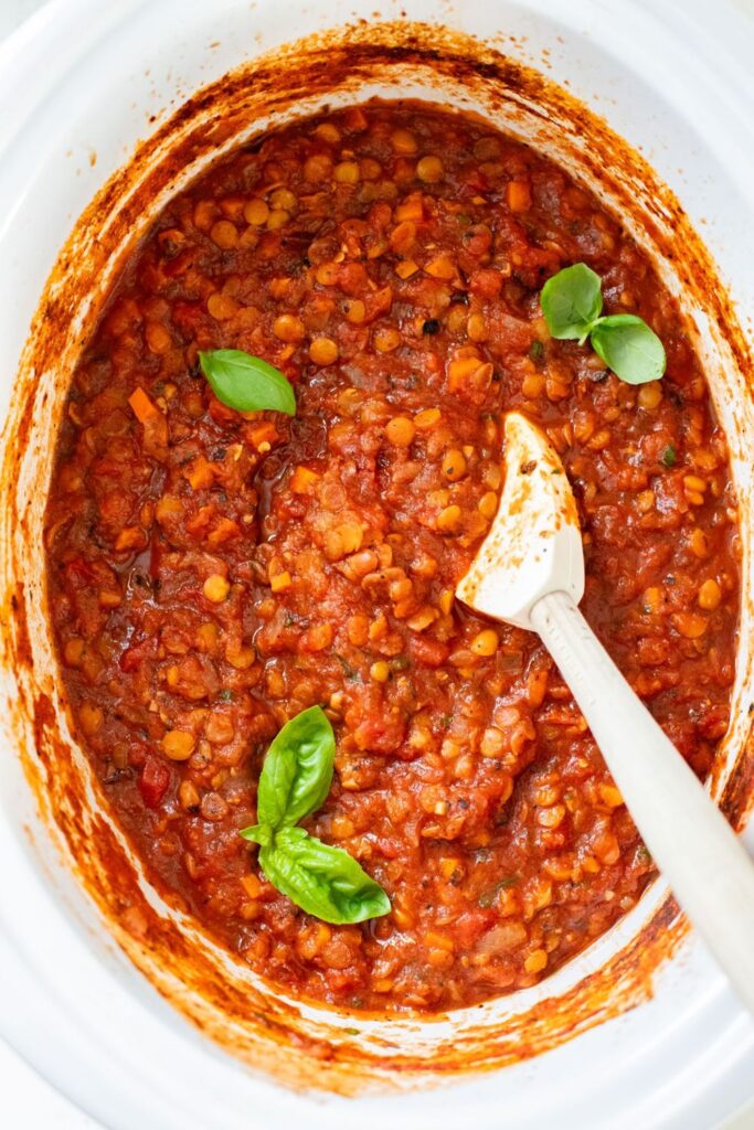 Slow-Cooker Lentil Bolognese