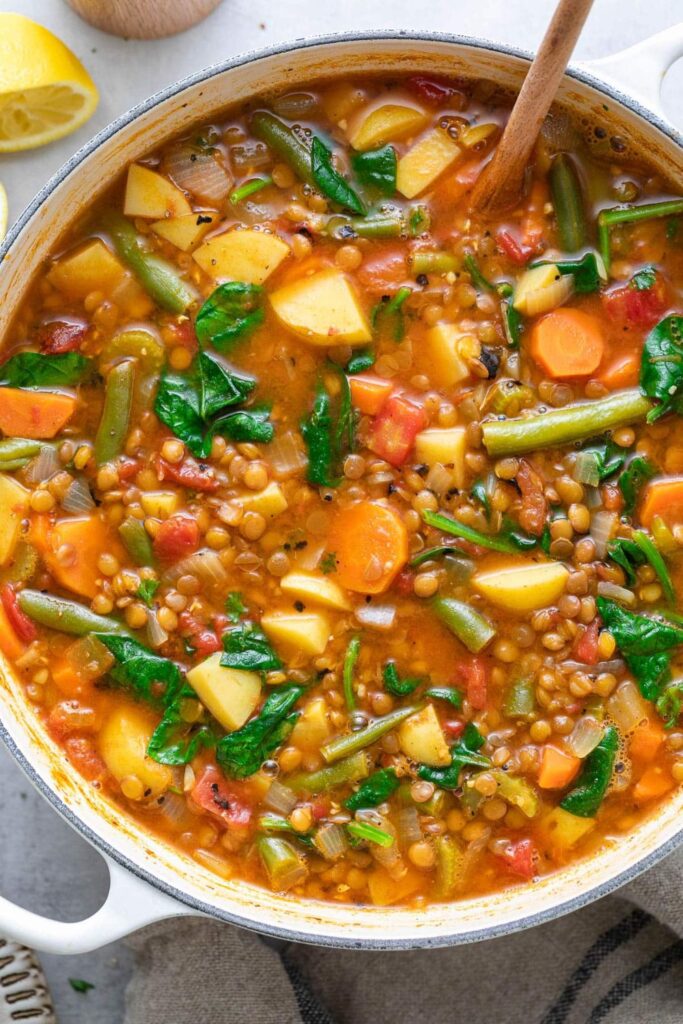 Slow-Cooker Vegetable & Lentil Stew