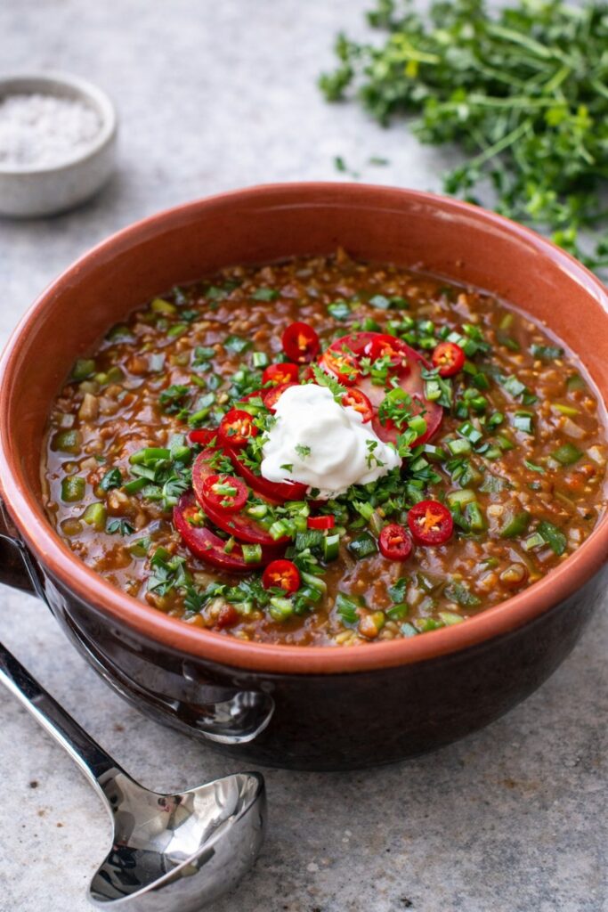 Best Vegetarian Stuffed Pepper Soup