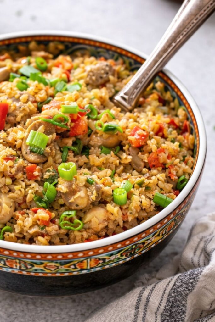 Mushroom Cauliflower Rice