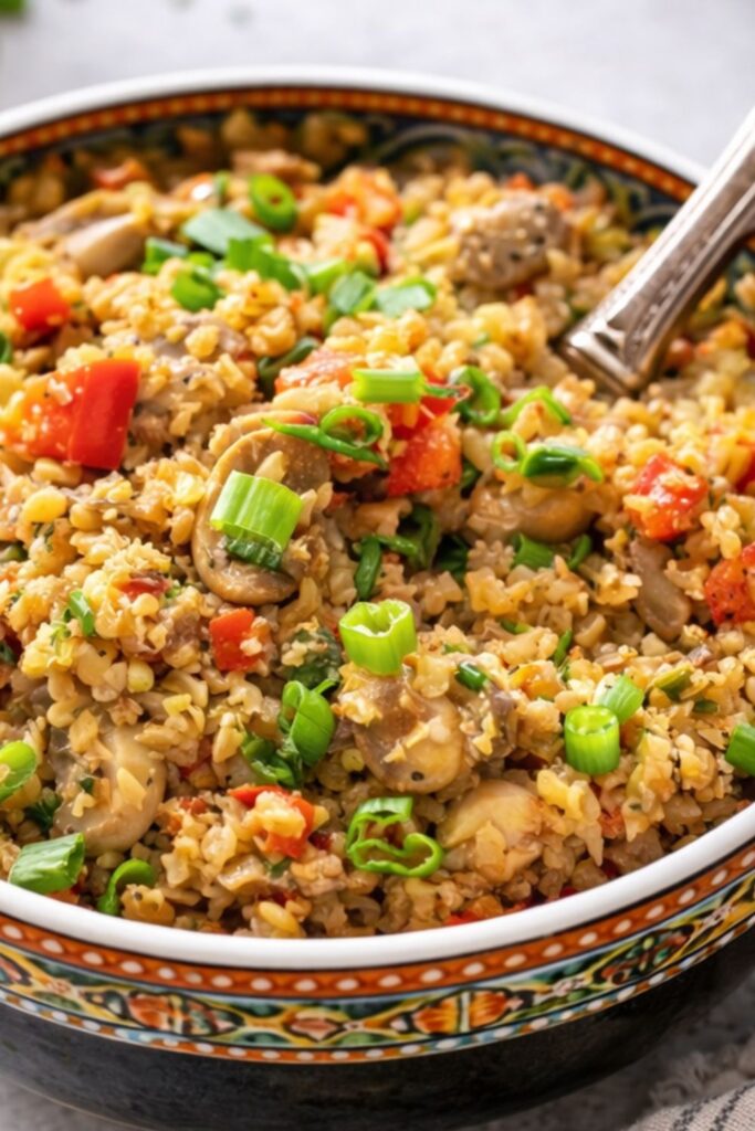 Mushroom Cauliflower Rice