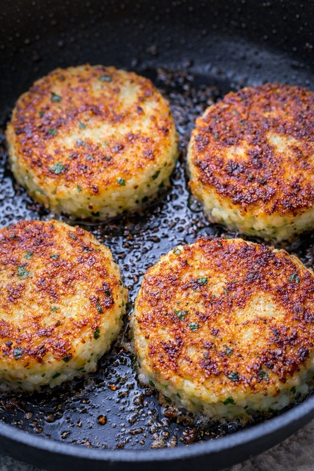 Vegan Crispy Cheddar Potato Pancakes Recipe