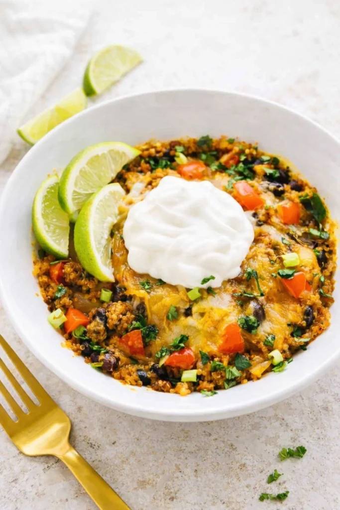 Vegan Crockpot Enchilada Casserole