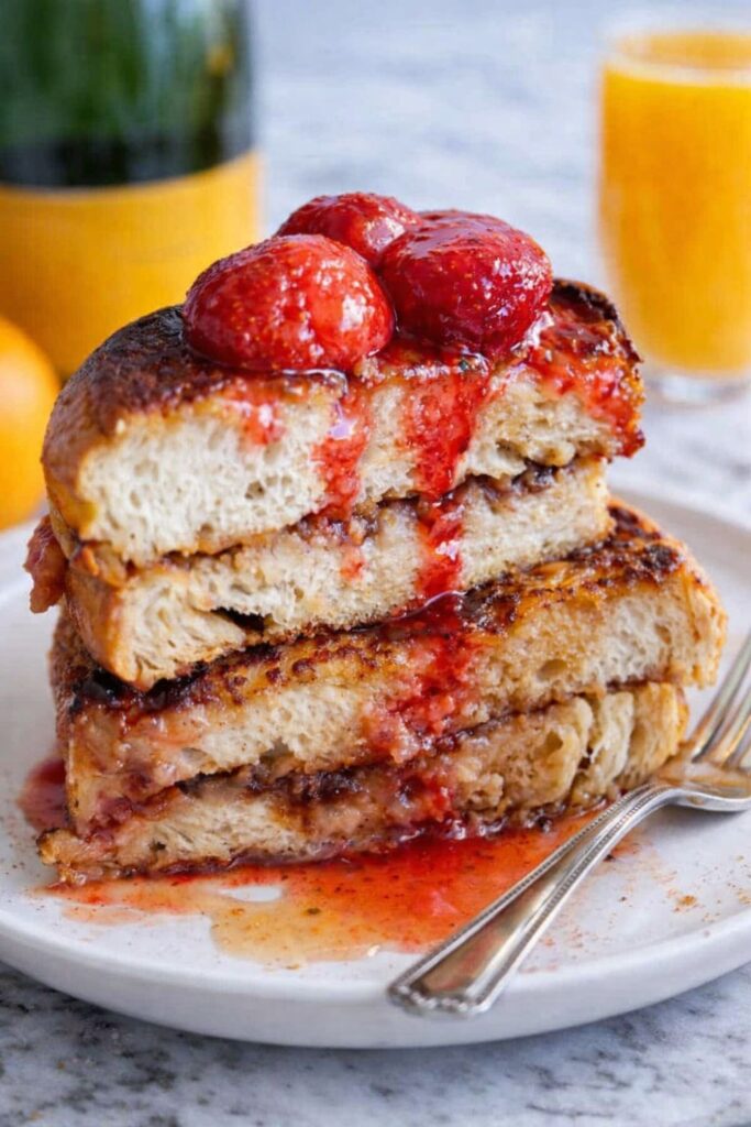Vegan Easy Peanut Butter & Jelly French Toast