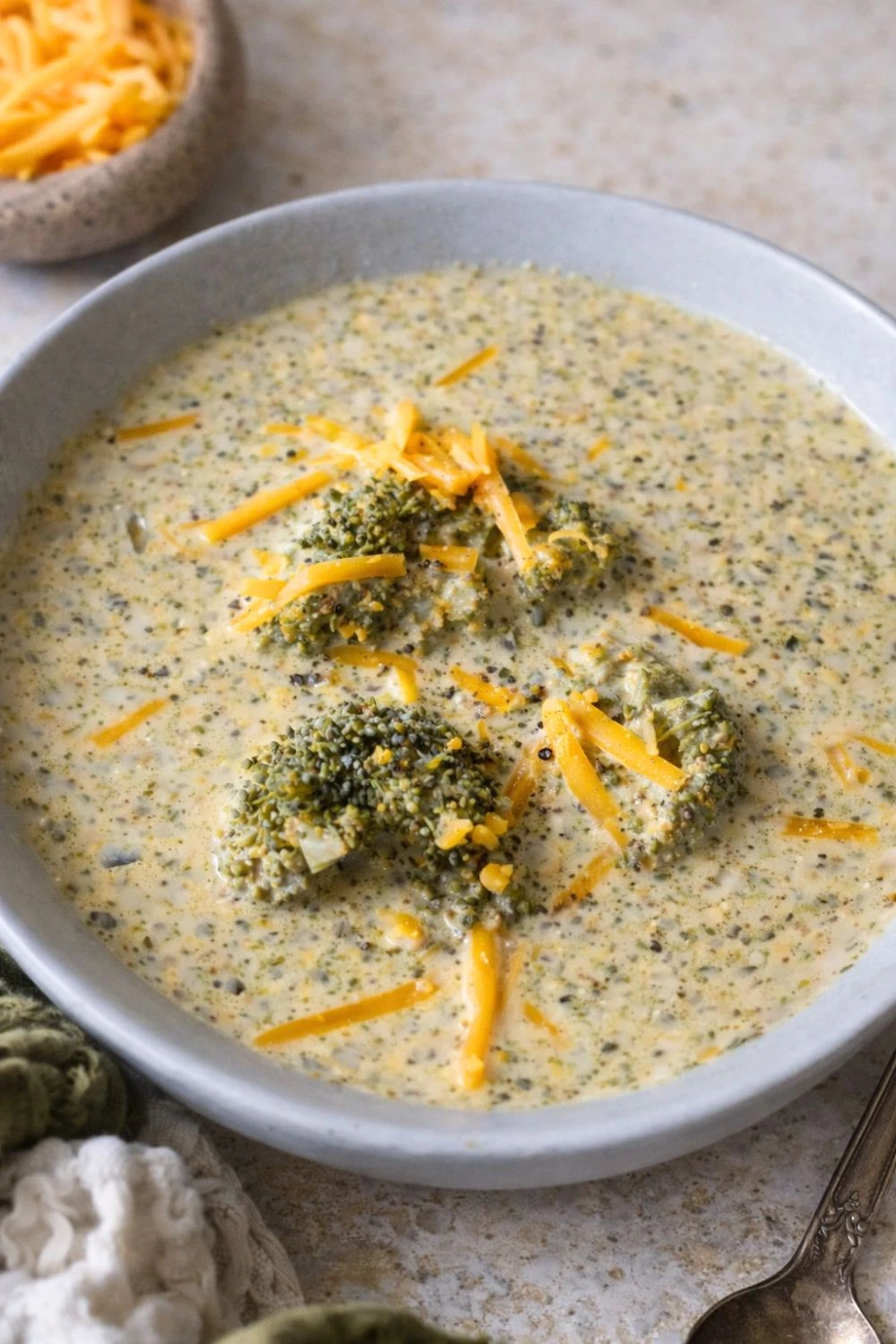 Vegan Slow Cooker Broccoli Cheese Soup