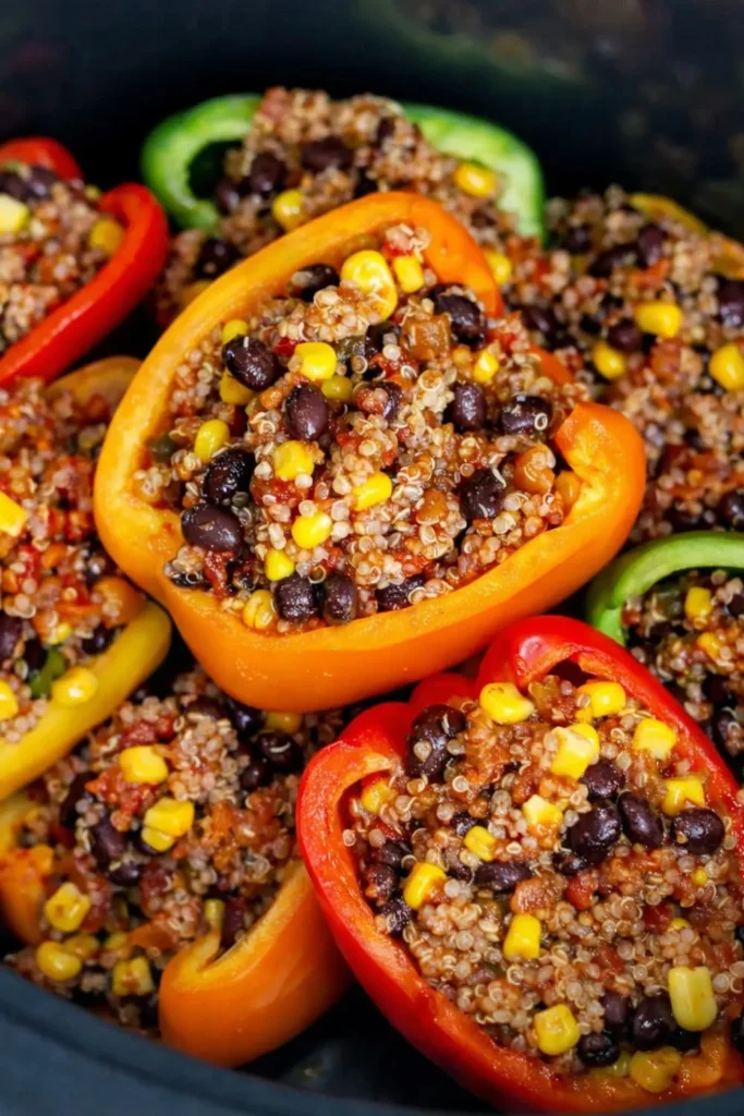 Vegan Stuffed Peppers Crockpot