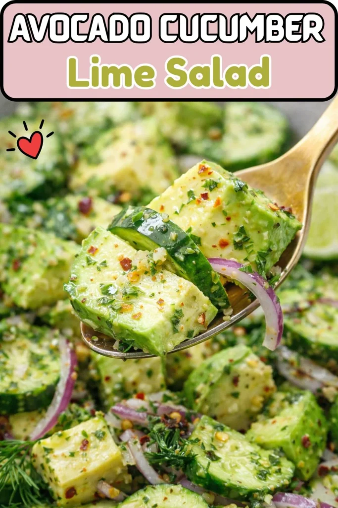 Avocado & Cucumber Lime Salad