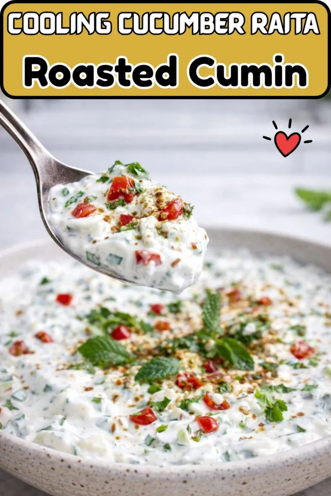 Cooling Cucumber Raita with Roasted Cumin