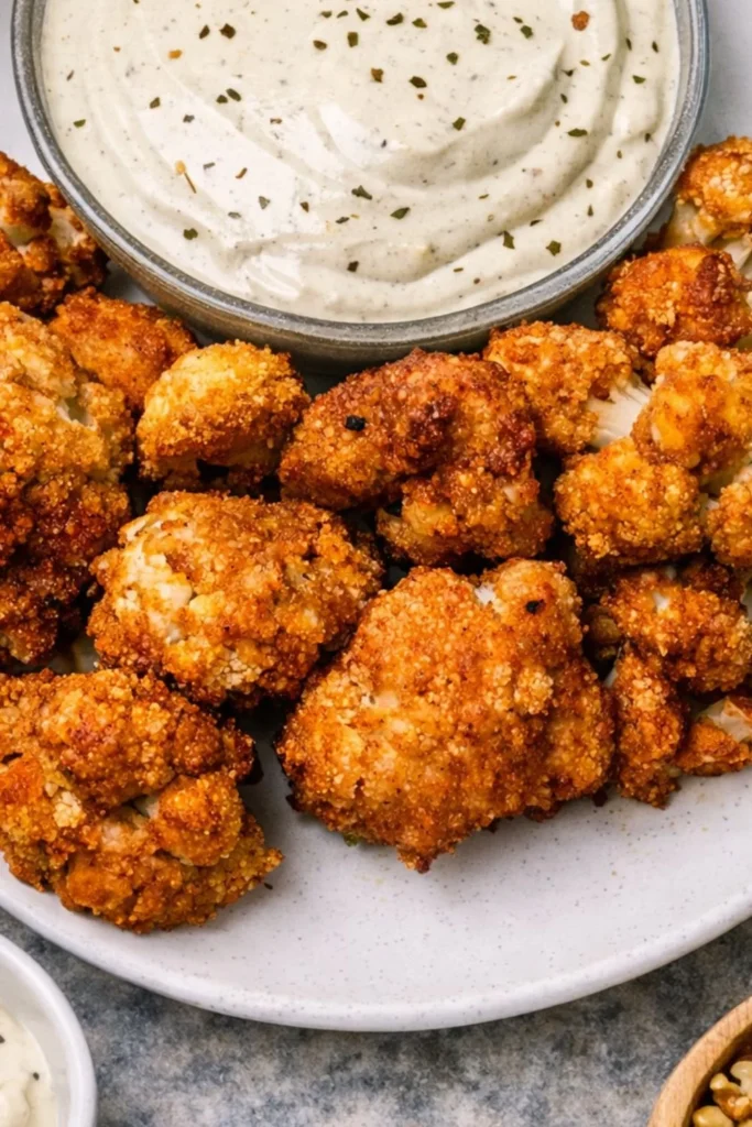 Crispy Buffalo Cauliflower Wings