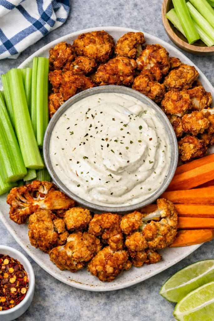 Crispy Buffalo Cauliflower Wings