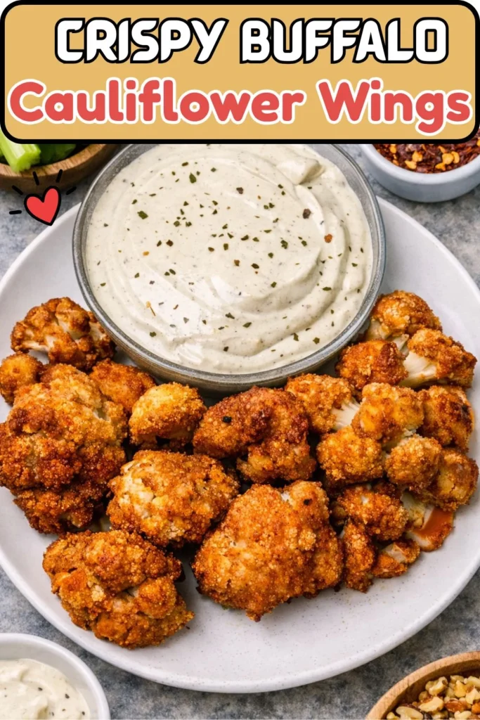 Crispy Buffalo Cauliflower Wings