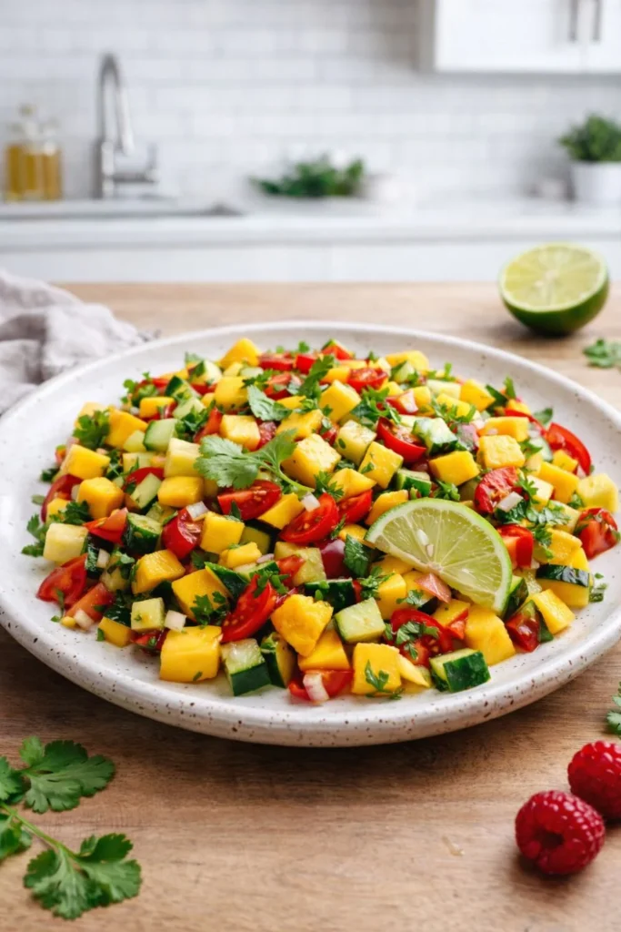 Cucumber-Mango & Mint Salad