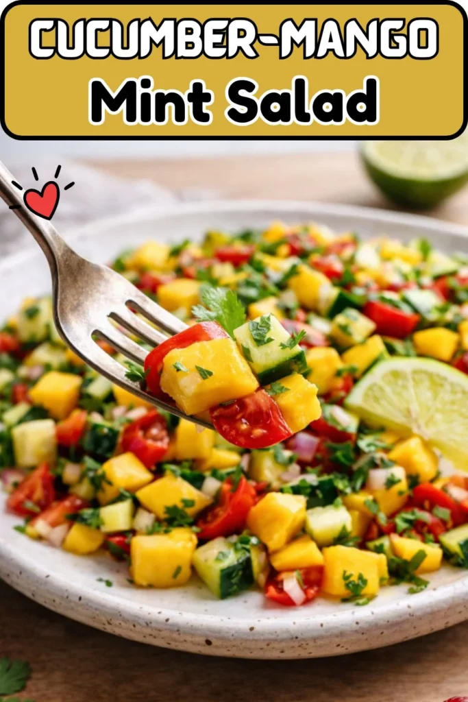 Cucumber-Mango & Mint Salad