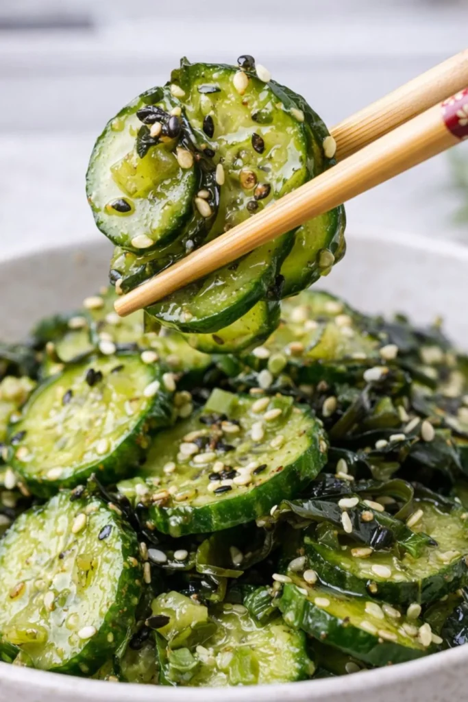 Japanese Sunomono Cucumber Salad