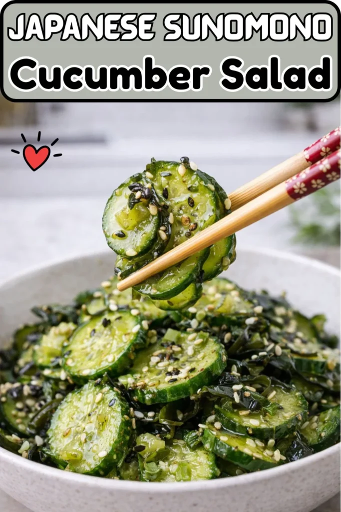 Japanese Sunomono Cucumber Salad