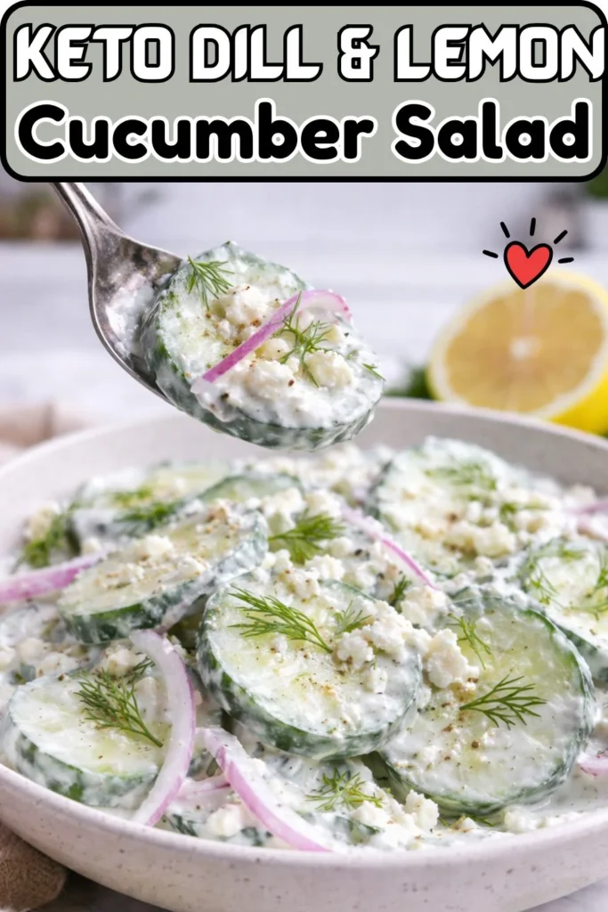 Keto Dill & Lemon Cucumber Salad