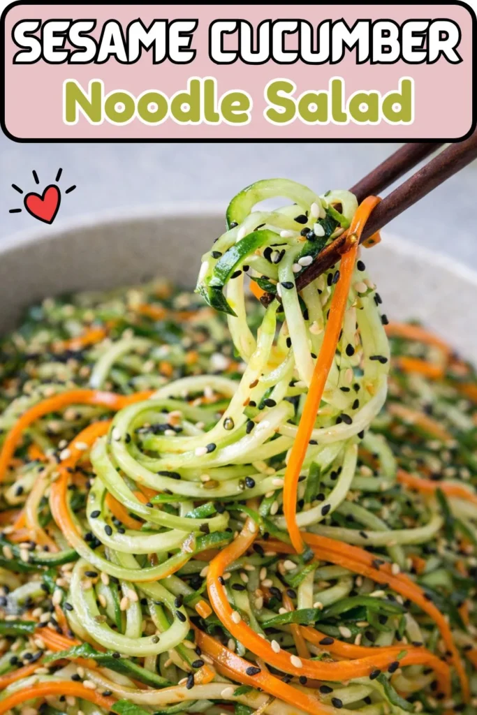 Sesame Cucumber Noodle Salad