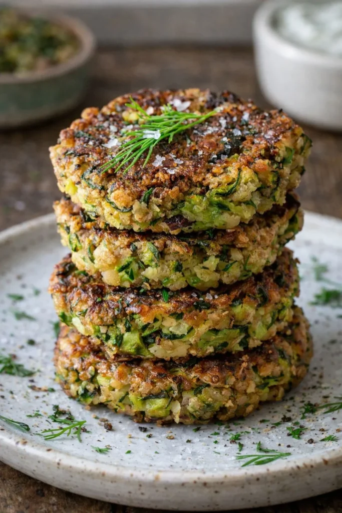 VEGAN Zucchini Fritters