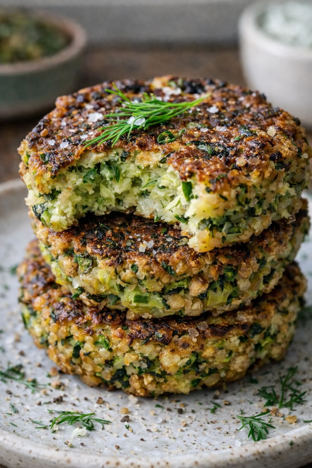 VEGAN Zucchini Fritters