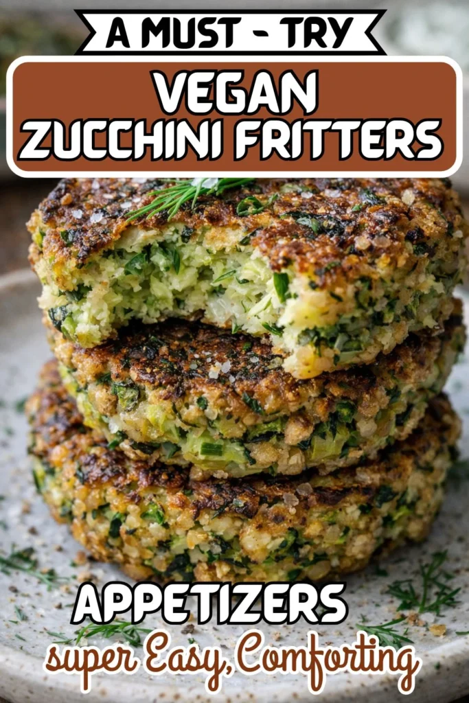 VEGAN Zucchini Fritters