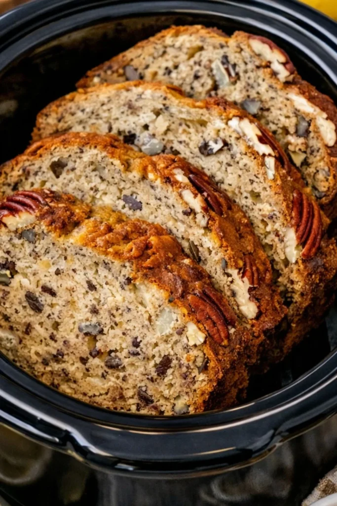 Vegan Crockpot Banana Bread Crockpot