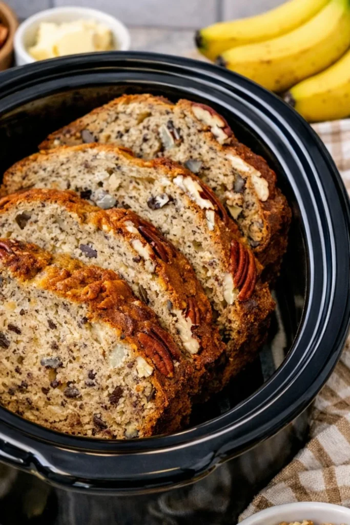 Vegan Crockpot Banana Bread Crockpot