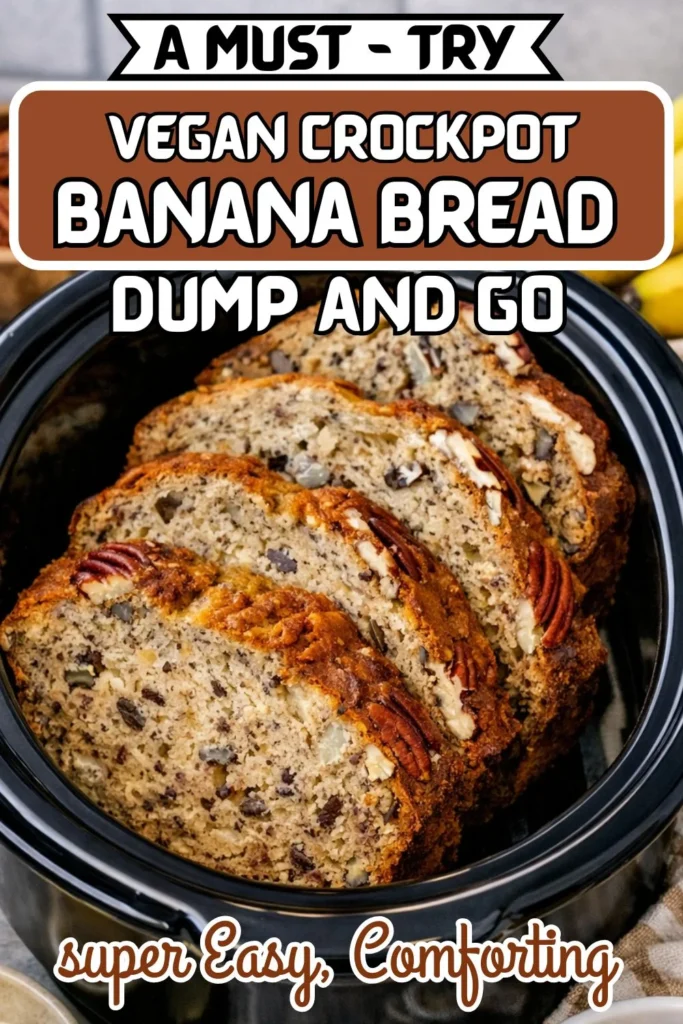 Vegan Crockpot Banana Bread Crockpot