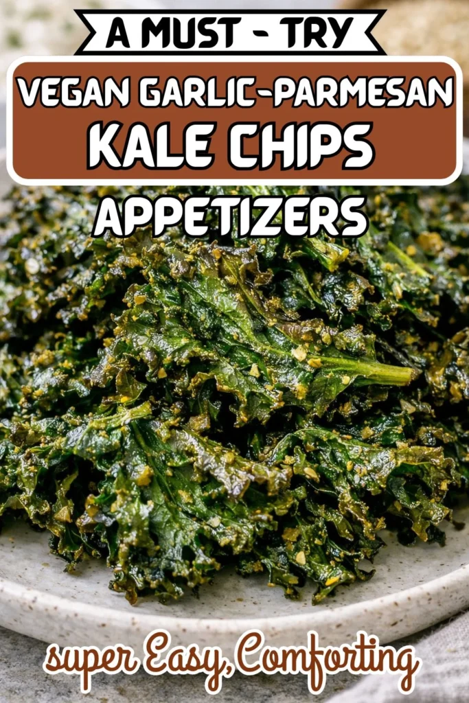 Vegan Garlic-Parmesan Kale Chips