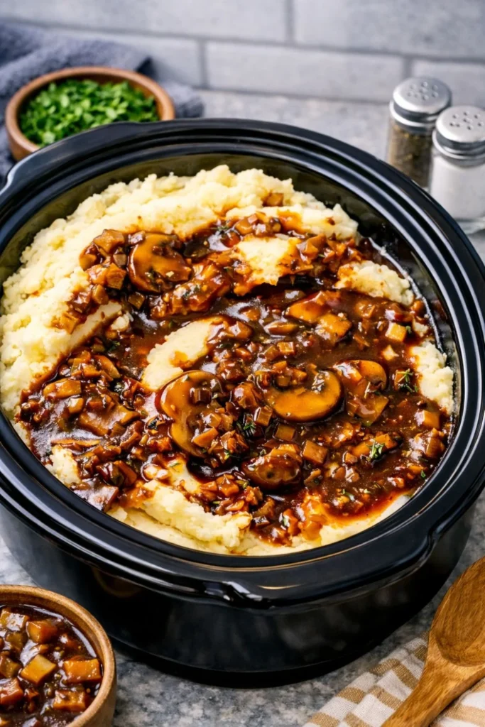 Vegan Mushroom Gravy Crockpot