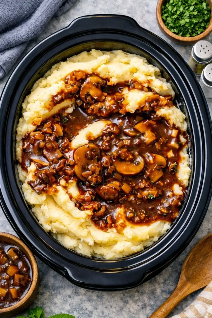 Vegan Mushroom Gravy Crockpot