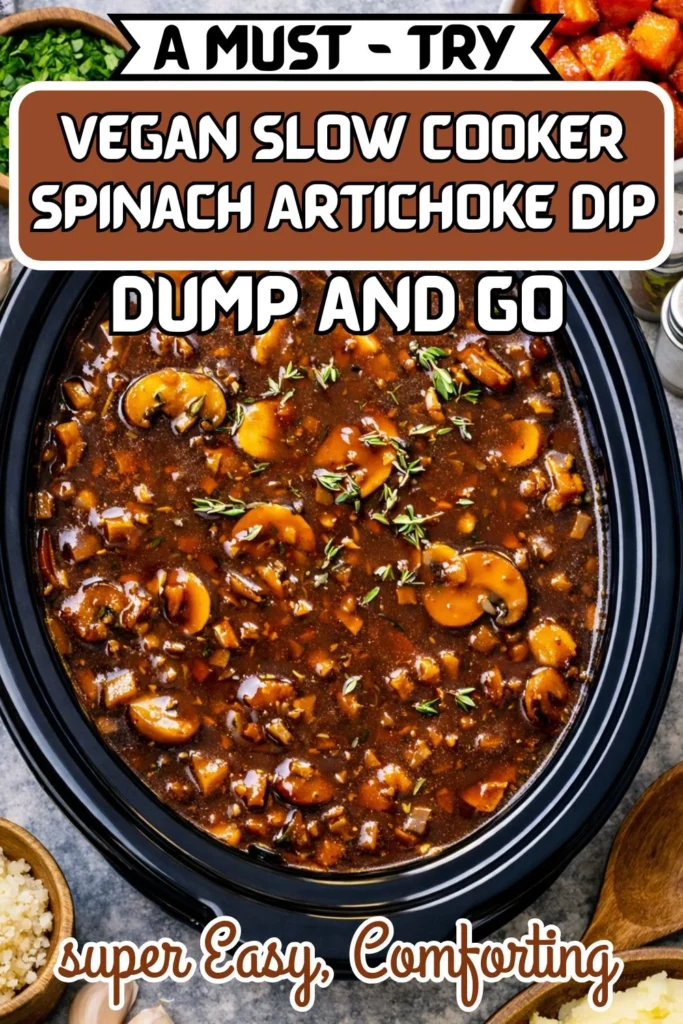 Vegan Mushroom Gravy Crockpot