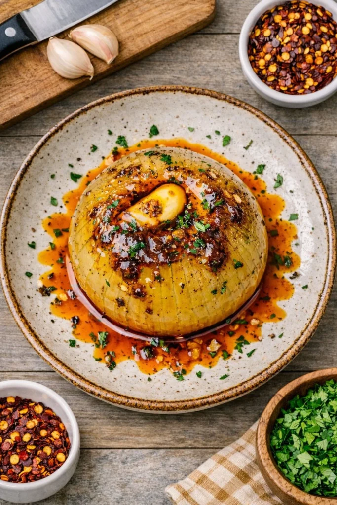 Vegan Onion Boil Recipe Appetizer