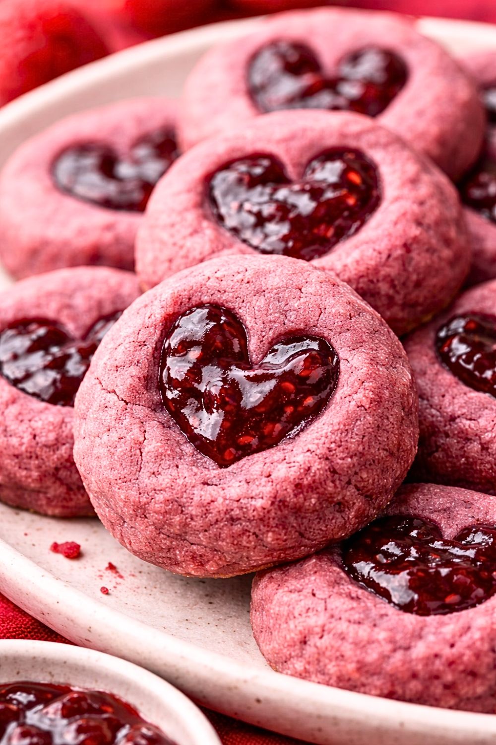Vegan Raspberry Jam Thumbprint Cookies