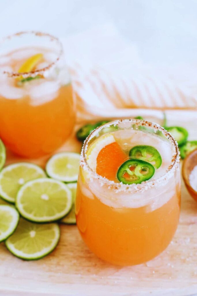 Vegan Spicy Grapefruit Paloma — classic spring tequila twist