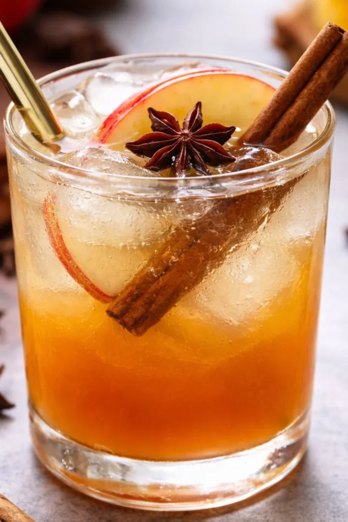 Apple Cider Sparkling Mocktail