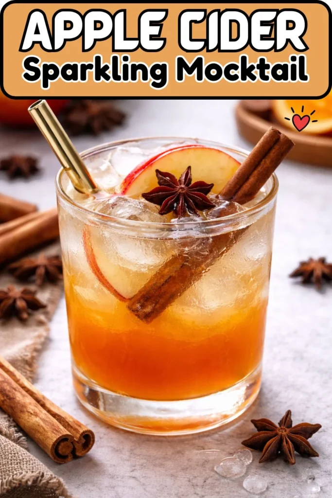 Apple Cider Sparkling Mocktail