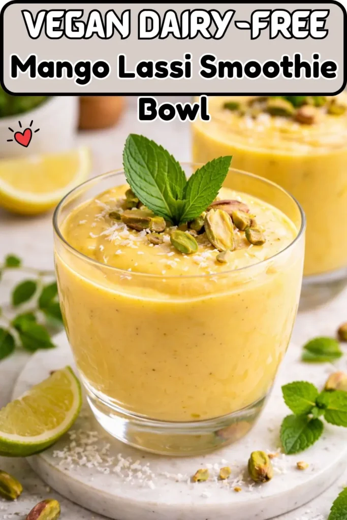 Dairy-Free Mango Lassi Smoothie Bowl