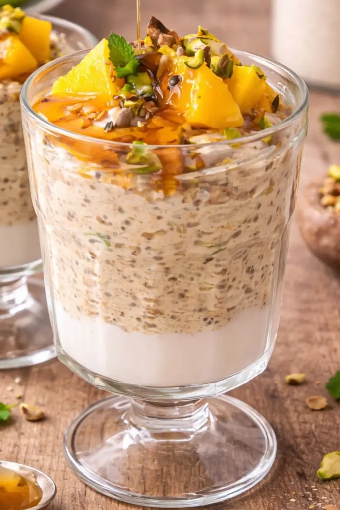 Easy Vegan Mango Coconut Overnight Oats