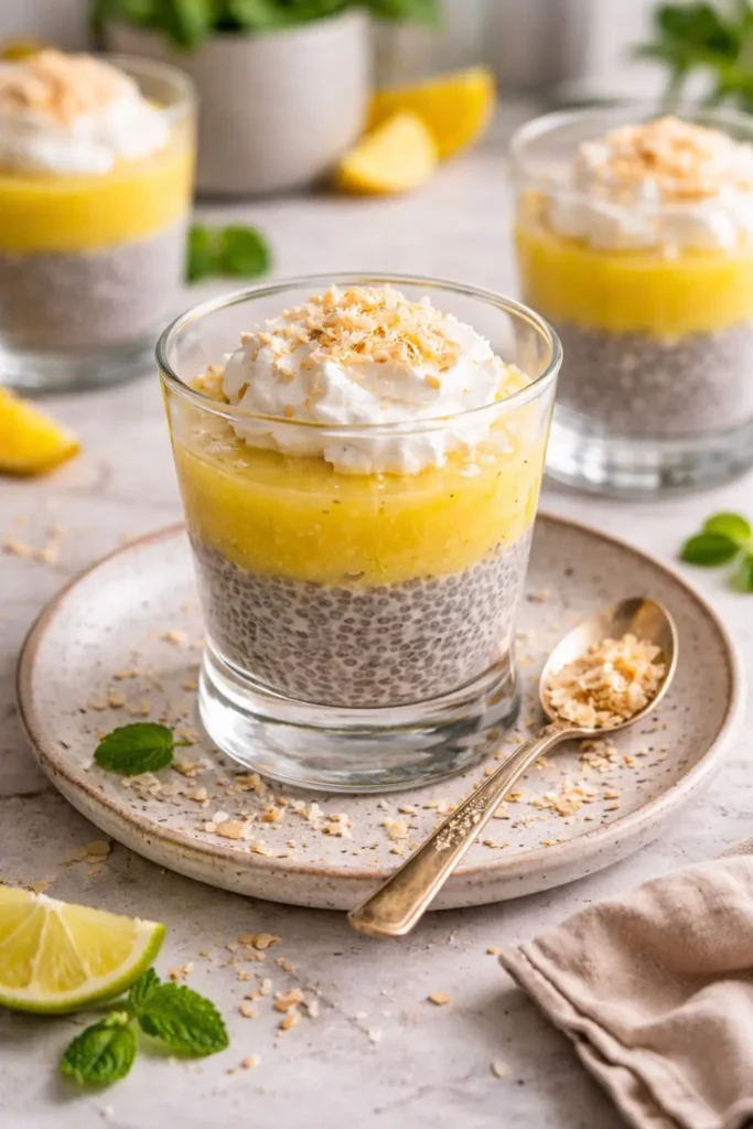 Easy Vegan Pineapple Coconut Chia Pudding