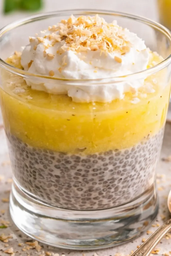 Easy Vegan Pineapple Coconut Chia Pudding