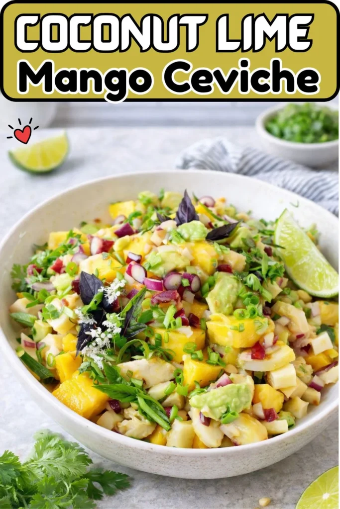 Vegan Coconut Lime Mango Ceviche