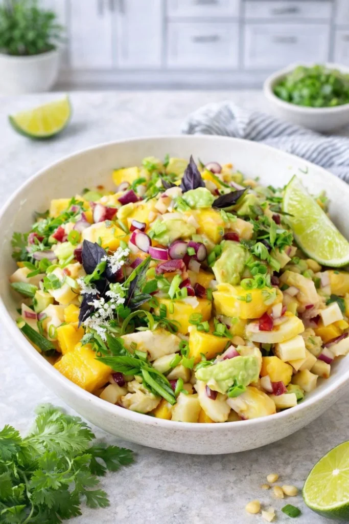 Vegan Coconut Lime Mango Ceviche