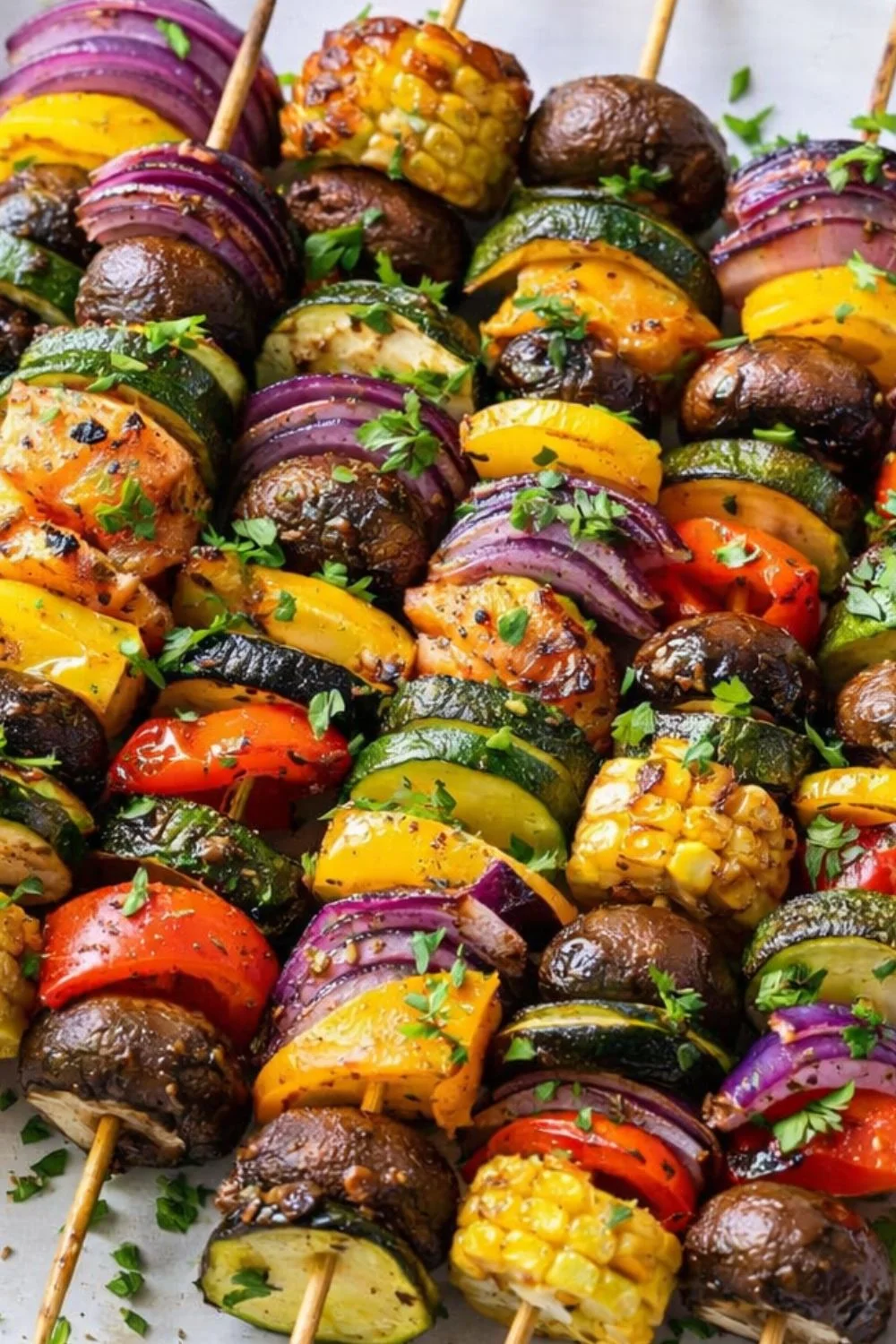 Vegan Grilled Corn & Herb Skewers